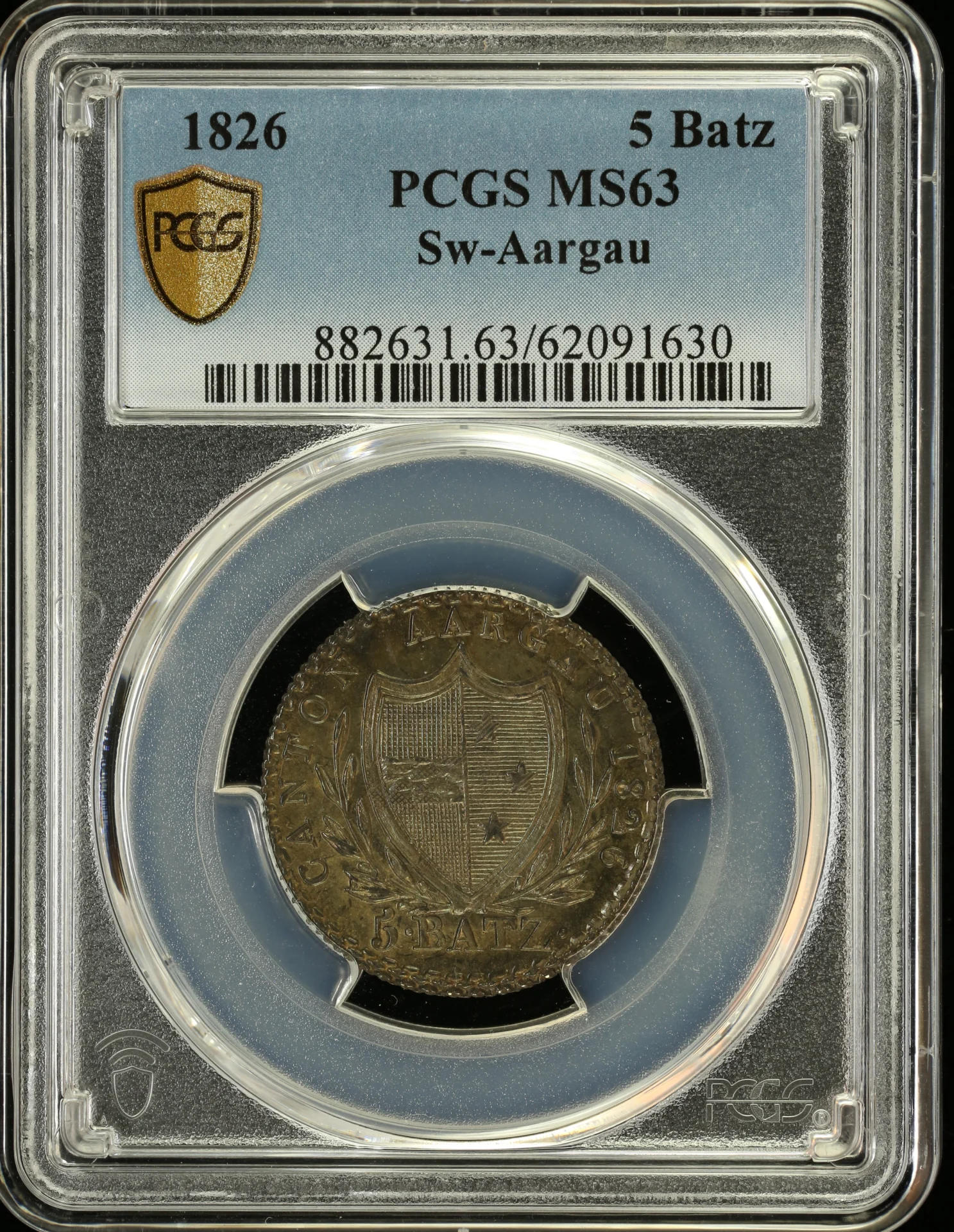 Europe Switzerland World Coins Switzerland 5 Batzen 1826 Aargau PCGS MS63 0162196 Switzerland 5 Batzen 1826 Aargau PCGS MS63 0162196Switzerland 5 Batzen 1826 Aargau PCGS MS63 0162196