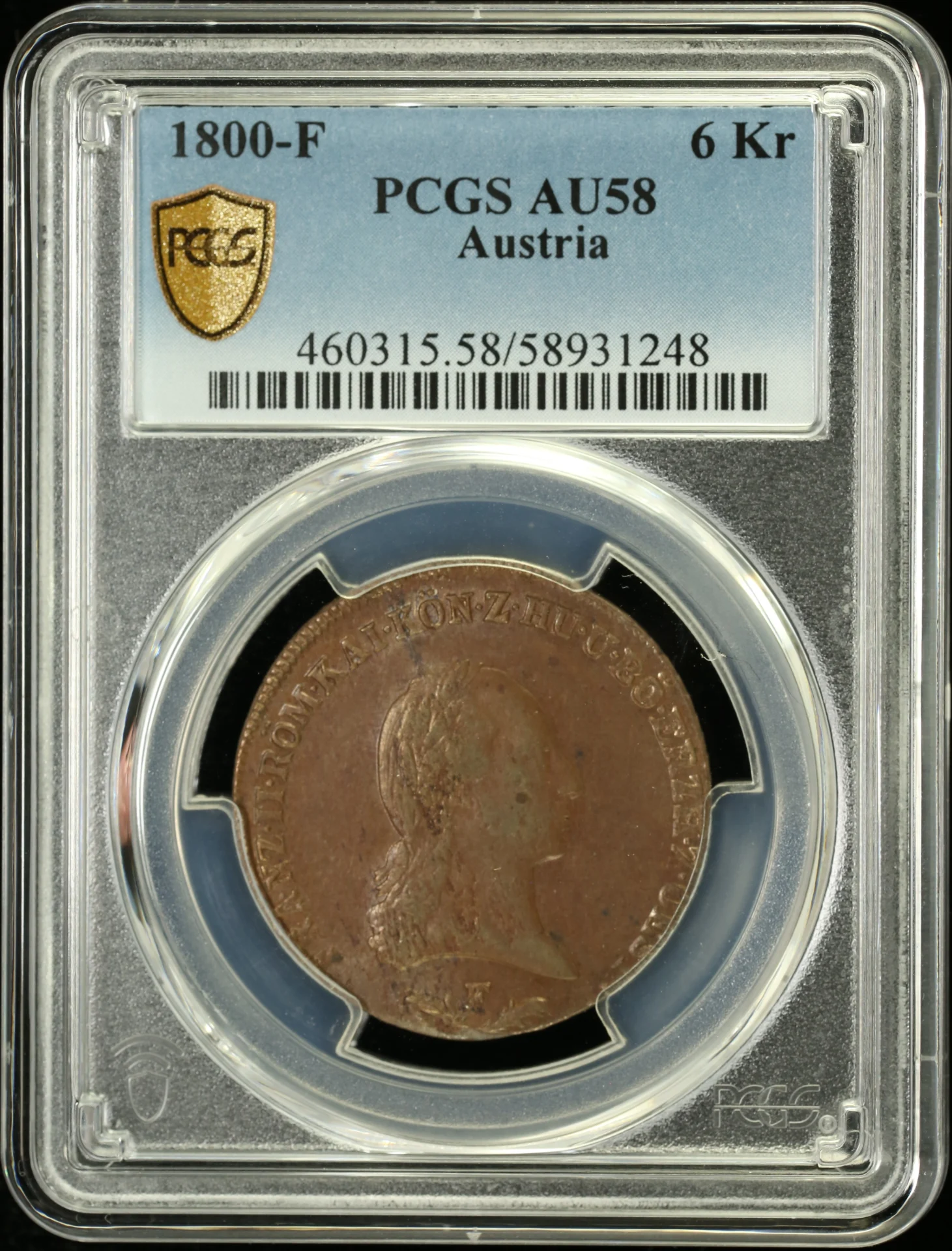 Austria Europe World Coins Austria 6 Kreuzer 1800 F PCGS AU58 0162211 Austria 6 Kreuzer 1800 F PCGS AU58 0162211Austria 6 Kreuzer 1800 F PCGS AU58 0162211