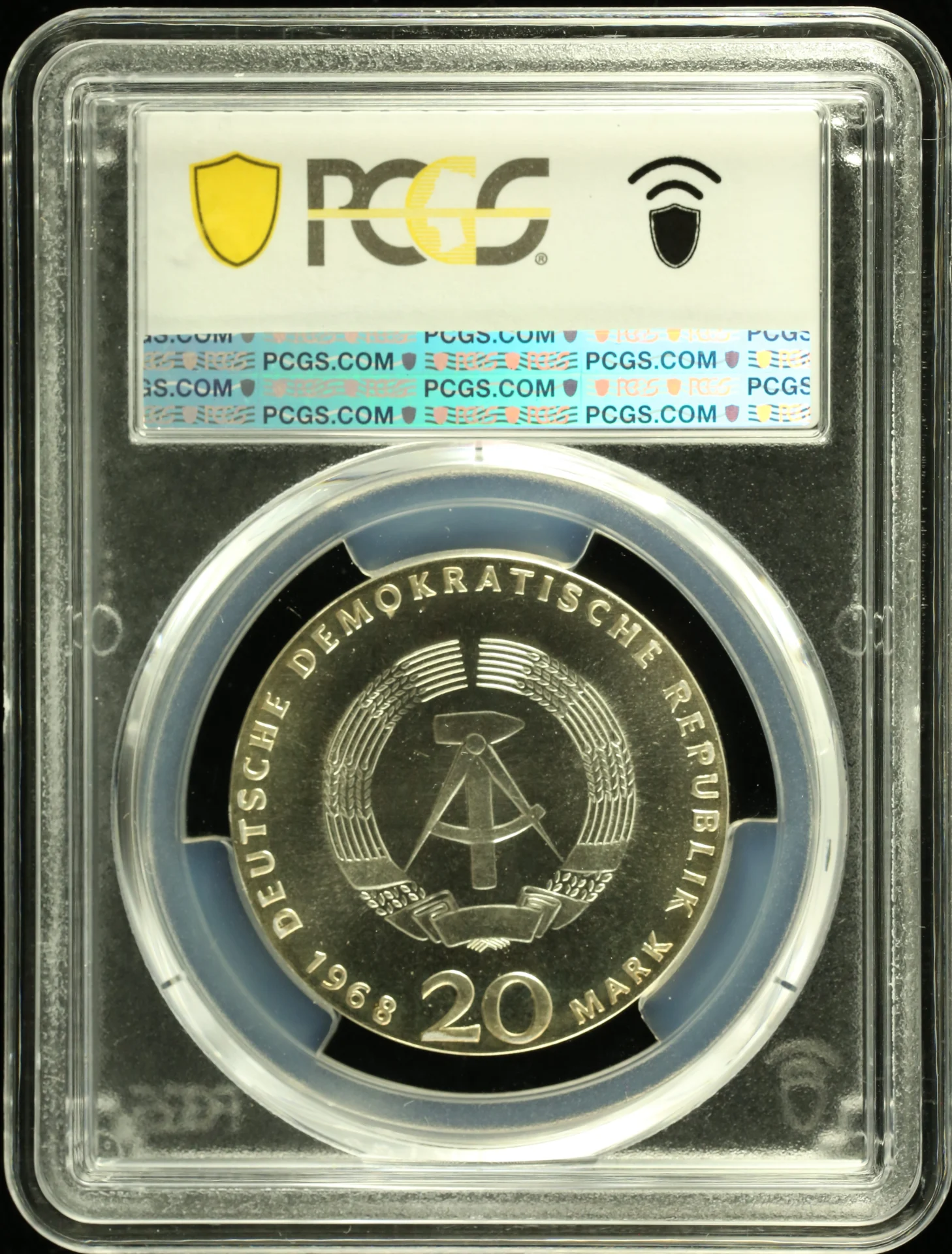 Europe Germany World Coins Germany 20 Mark 1968 PCGS MS68 0162158 Germany 20 Mark 1968 PCGS MS68 0162158Germany 20 Mark 1968 PCGS MS68 0162158 - Image 2