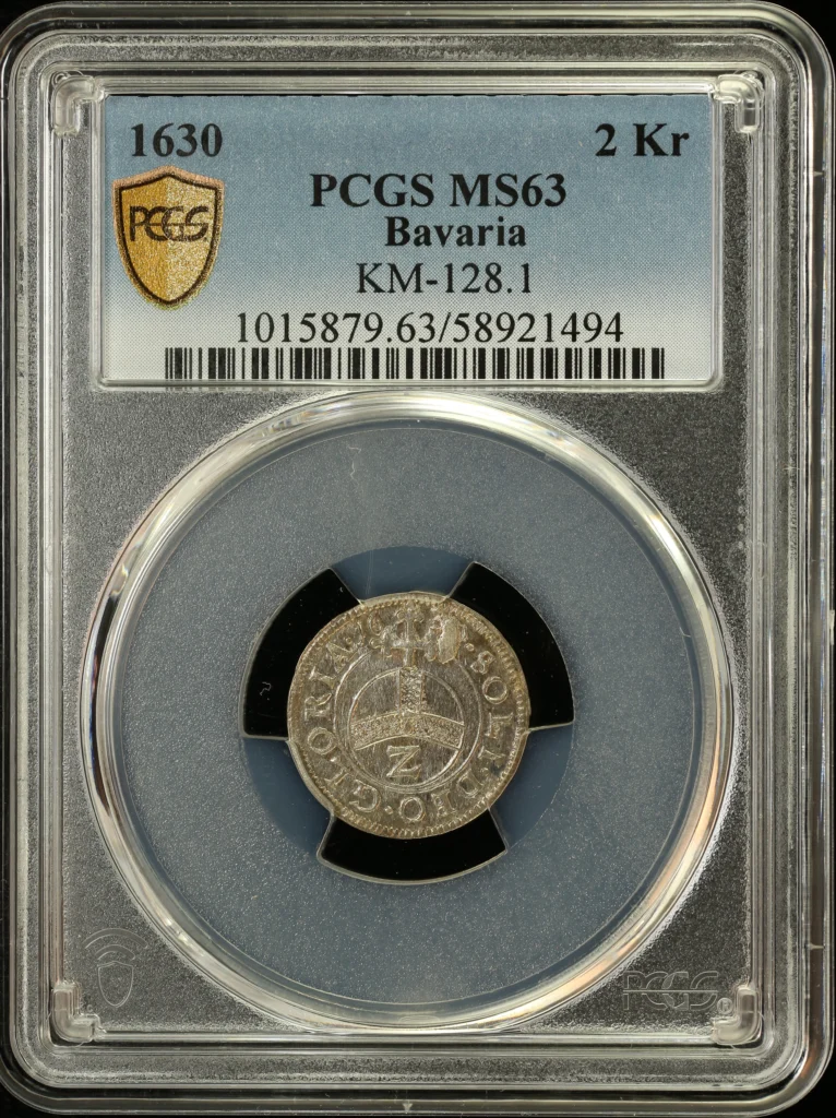 Germany 2 Kreuzer 1630 Bavaria PCGS MS63 KM-128.1 0162163