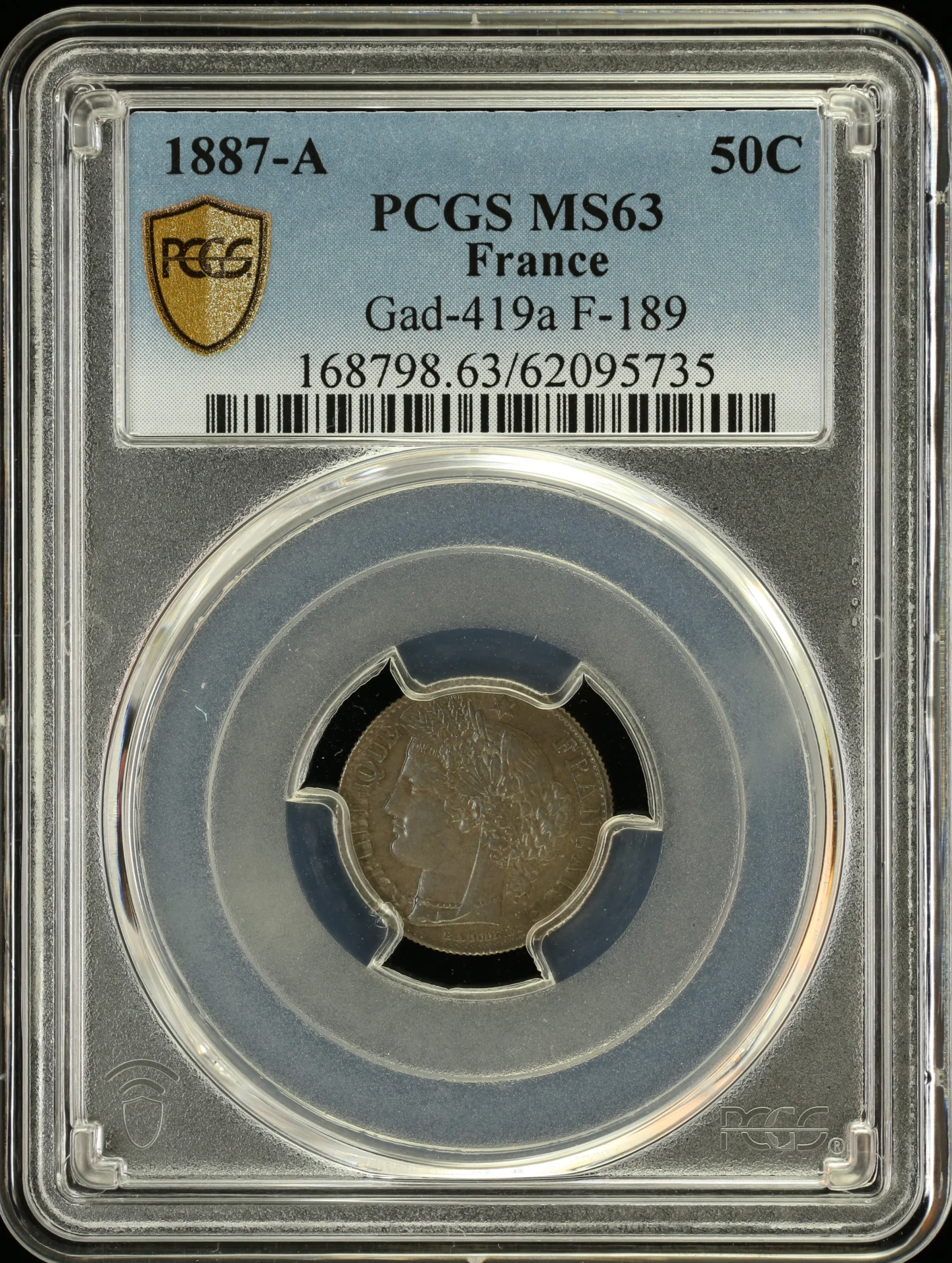 Europe France World Coins France 50 Centime 1887 A PCGS MS63 Gad-419a 0162323 France 50 Centime 1887 A PCGS MS63 Gad-419a 0162323France 50 Centime 1887 A PCGS MS63 Gad-419a 0162323