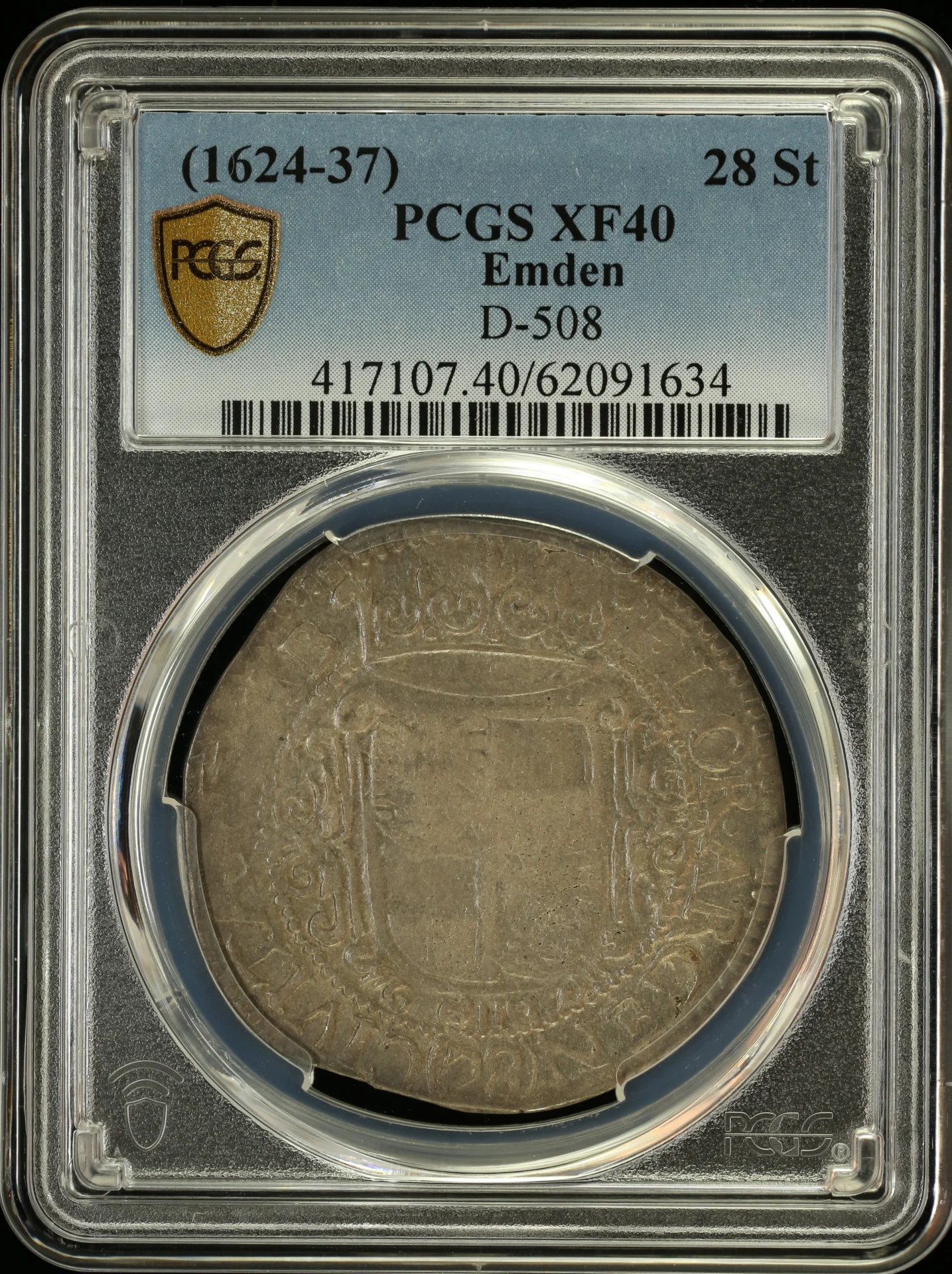 Europe Germany World Coins Germany 28 Stuiver (1624-37) Emden PCGS XF40 D-508 0162363 Germany 28 Stuiver (1624-37) Emden PCGS XF40 D-508 0162363Germany 28 Stuiver (1624-37) Emden PCGS XF40 D-508 0162363