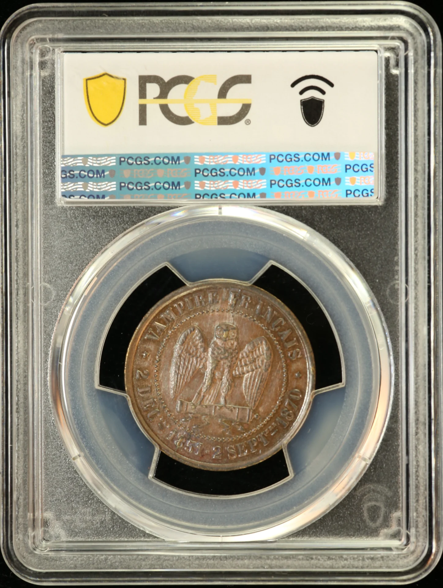 Europe France World Coins France (5 Centime) 1870 PCGS MS63BN 0162300 France (5 Centime) 1870 PCGS MS63BN 0162300France (5 Centime) 1870 PCGS MS63BN 0162300 - Image 2