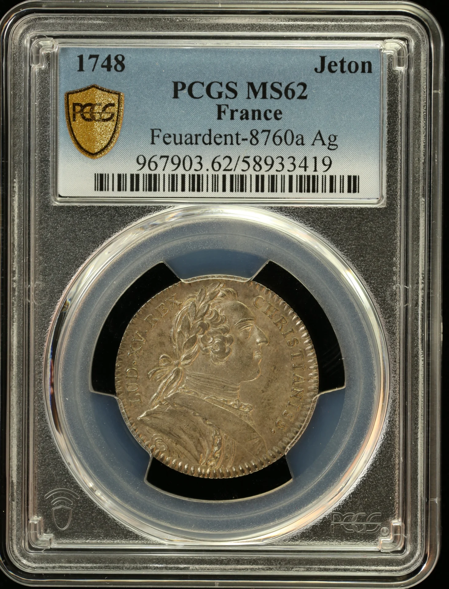 Europe France World Coins France Jeton 1748 PCGS MS62 Feuardent-8760a 0162169 France Jeton 1748 PCGS MS62 Feuardent-8760a 0162169