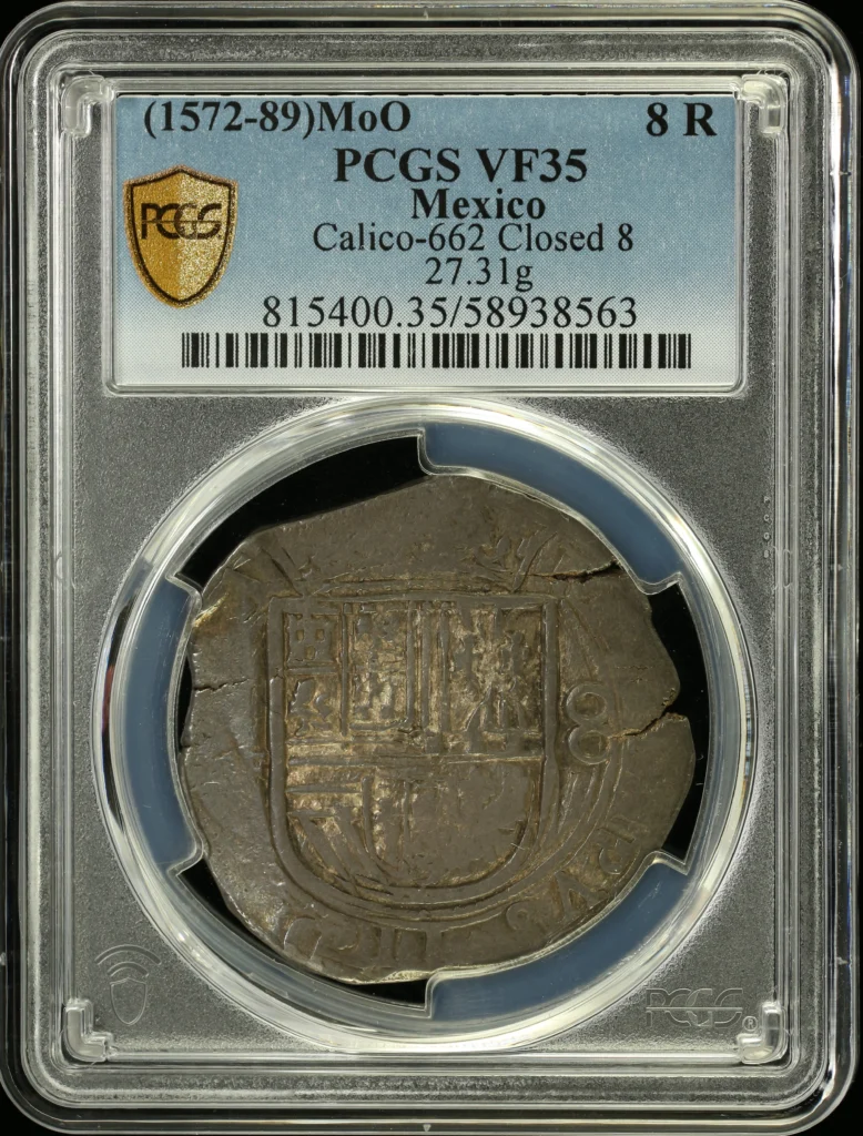 Colonial Silver & Minors 8 Reales (1572-89) Mo O PCGS VF35 Calico-662 0161989