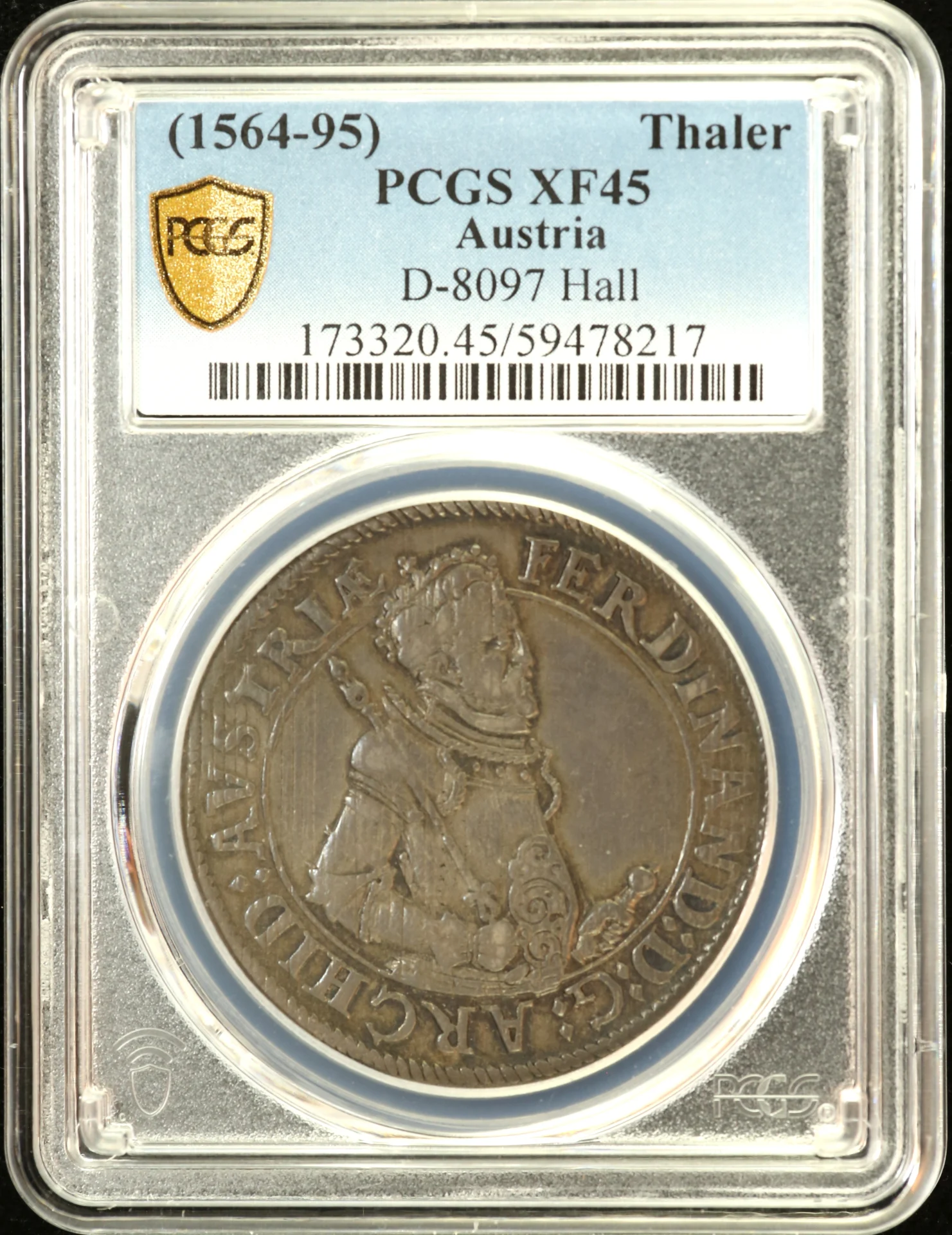 Austria Europe World Coins Austria Thaler (1564-95) Hall PCGS XF45 0162422 Austria Thaler (1564-95) Hall PCGS XF45 0162422Austria Thaler (1564-95) Hall PCGS XF45 0162422