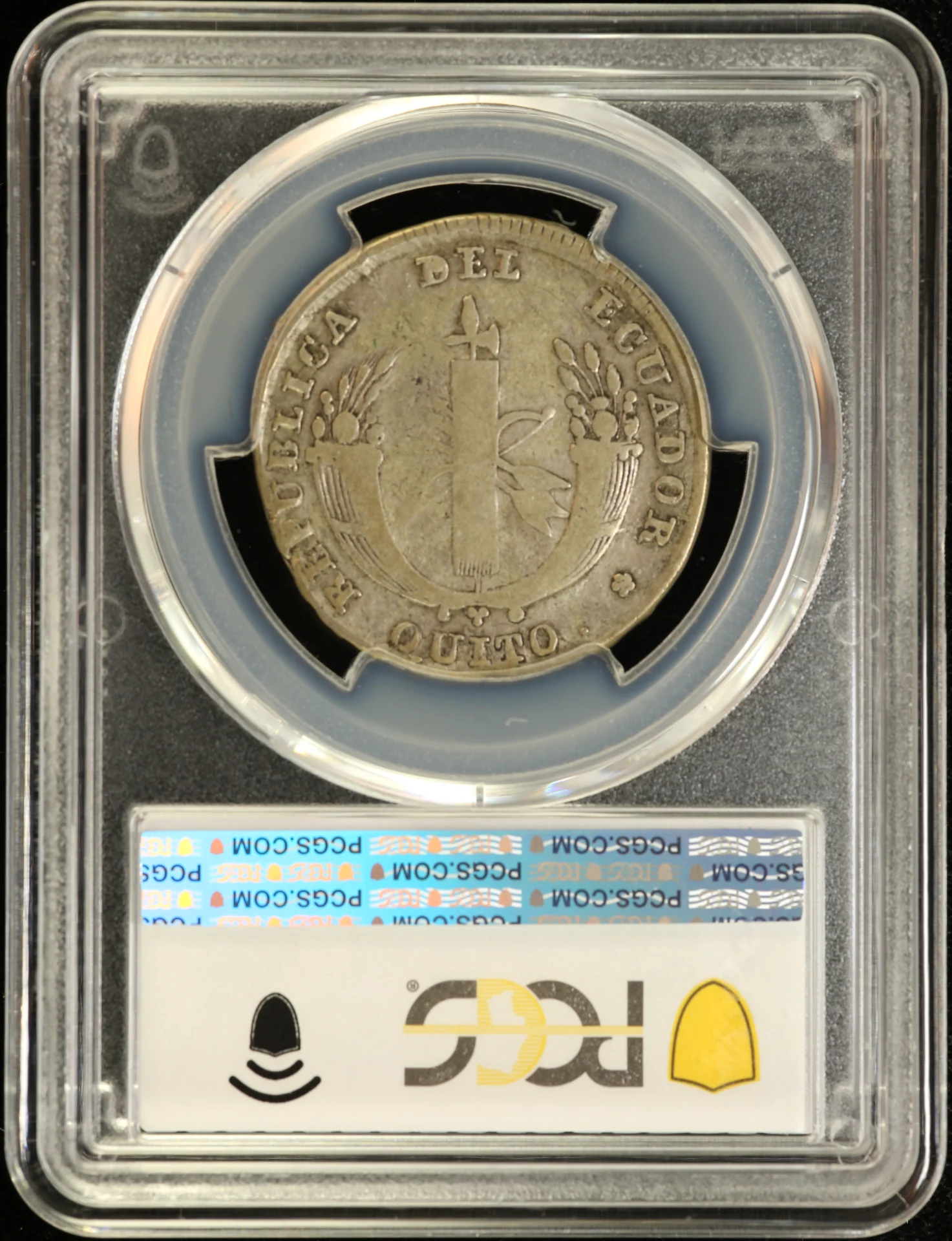 Ecuador Latin American Coins Ecuador 4 Reales 1843 Quito MV PCGS VF20 0161974 Ecuador 4 Reales 1843 Quito MV PCGS VF20 0161974Ecuador 4 Reales 1843 Quito MV PCGS VF20 0161974 - Image 2