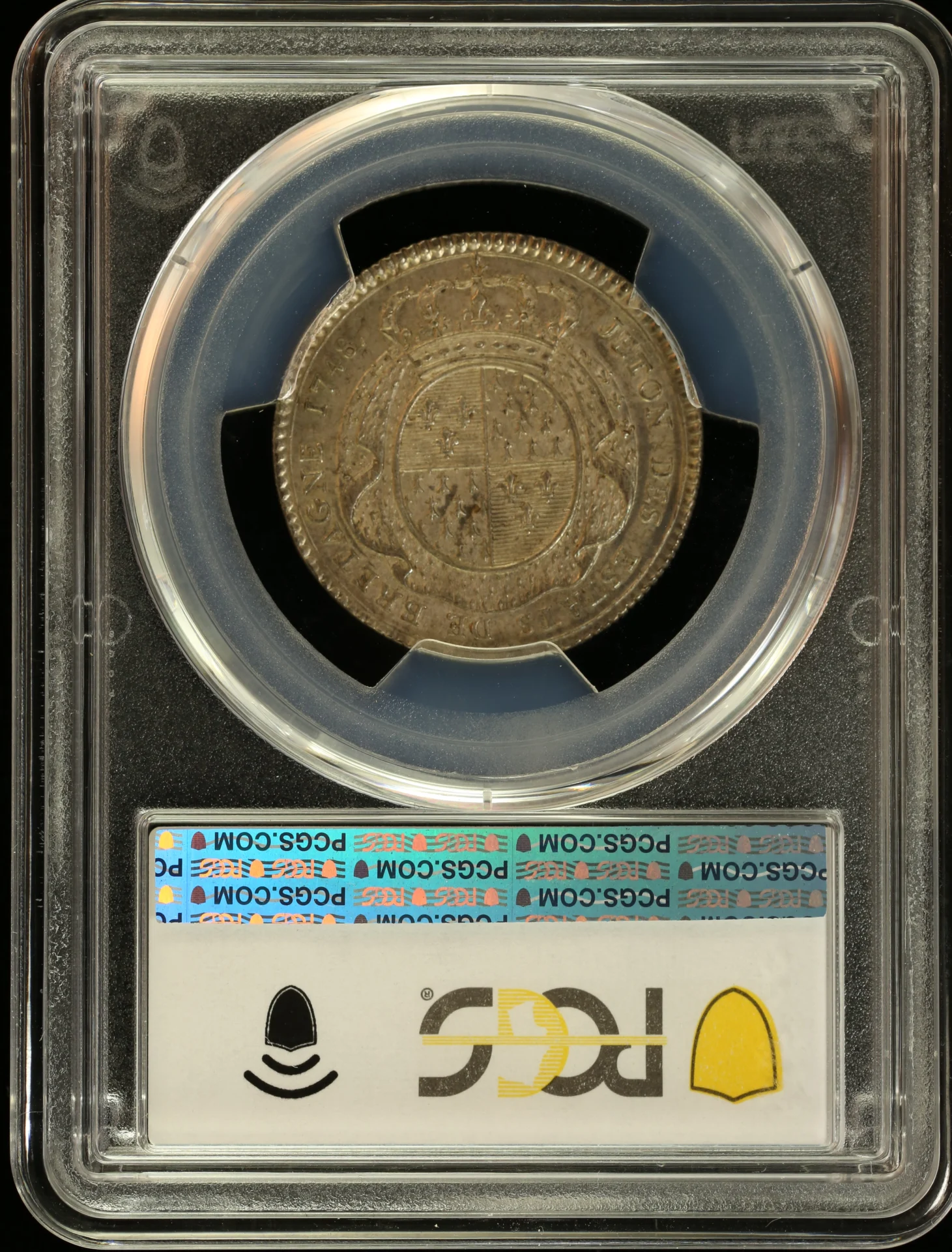 Europe France World Coins France Jeton 1748 PCGS MS62 Feuardent-8760a 0162169 France Jeton 1748 PCGS MS62 Feuardent-8760a 0162169France Jeton 1748 PCGS MS62 Feuardent-8760a 0162169 - Image 2
