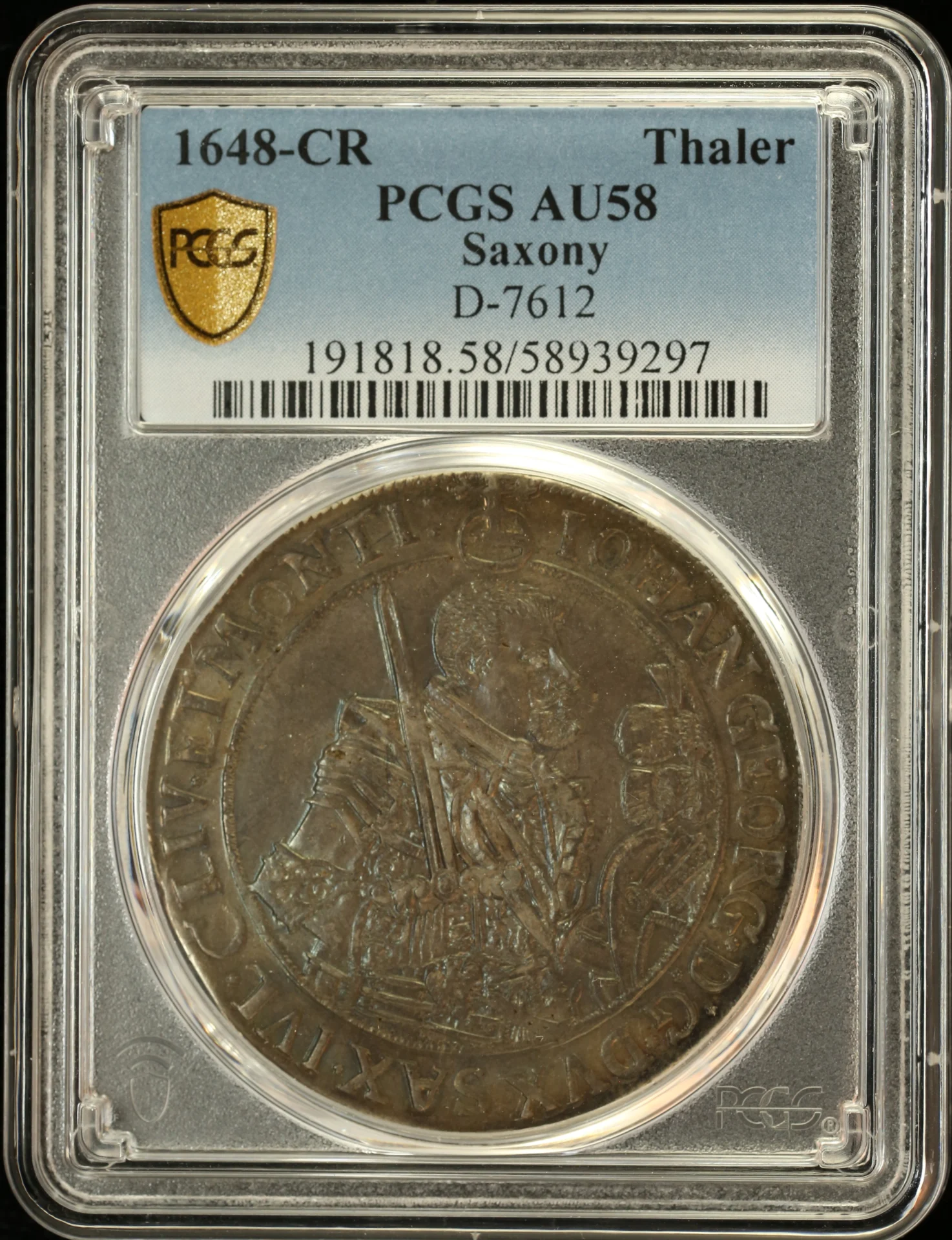 Europe Germany World Coins Germany Thaler 1648 Saxony CR PCGS AU58 0162221 Germany Thaler 1648 Saxony CR PCGS AU58 0162221
