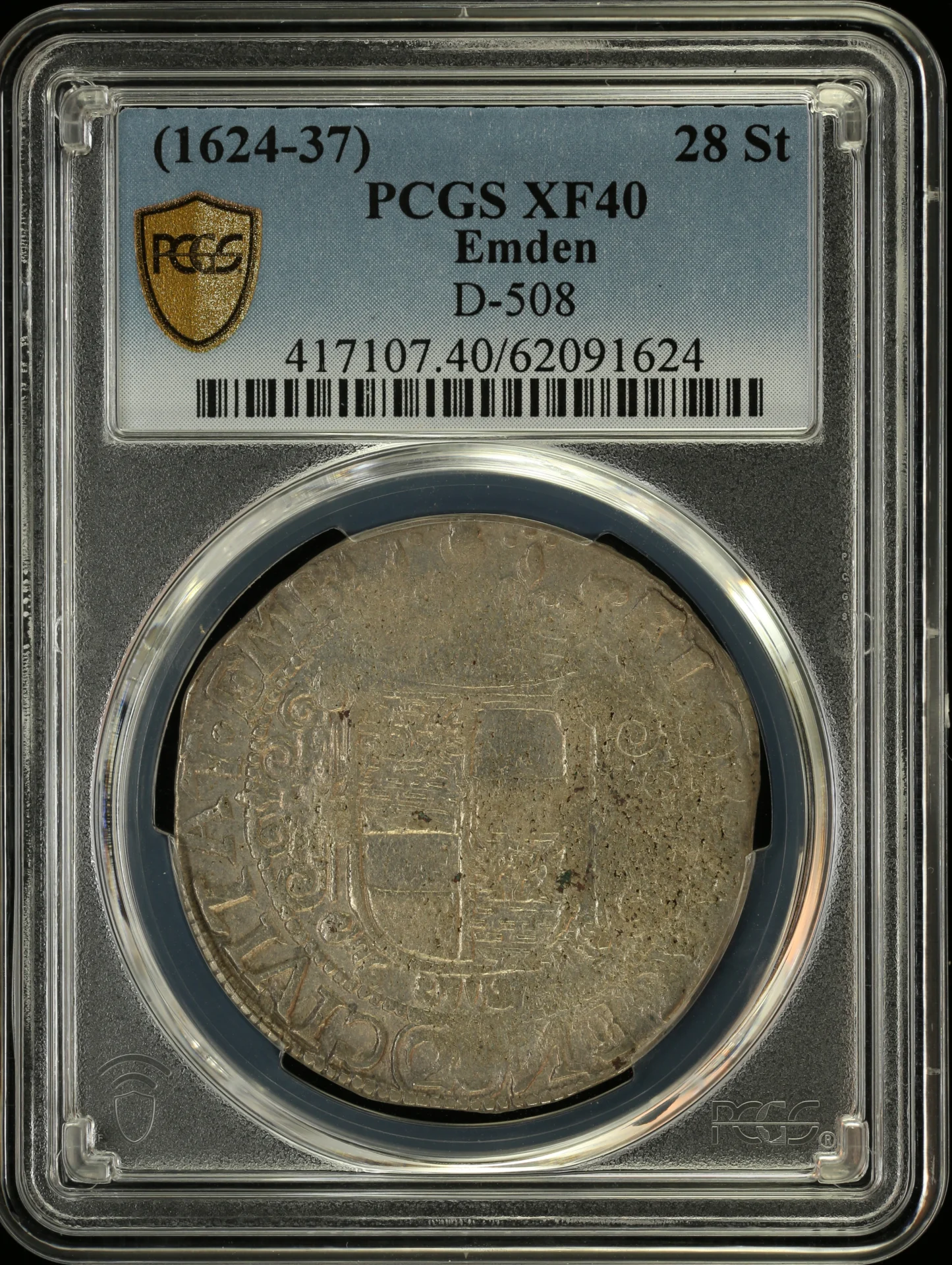 Europe Germany World Coins Germany 28 Stuiver (1624-37) Emden PCGS XF40 D-508 0162362 Germany 28 Stuiver (1624-37) Emden PCGS XF40 D-508 0162362Germany 28 Stuiver (1624-37) Emden PCGS XF40 D-508 0162362