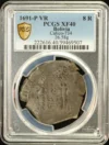 Bolivia 8 Reales 1691 P VR PCGS XF40 Calico-734 0161995