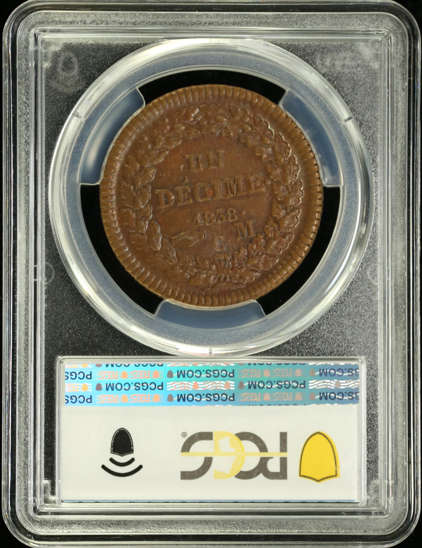 Europe Monaco World Coins Monaco Decime 1838 M C PCGS MS61BN 0162338 Monaco Decime 1838 M C PCGS MS61BN 0162338Monaco Decime 1838 M C PCGS MS61BN 0162338 - Image 2