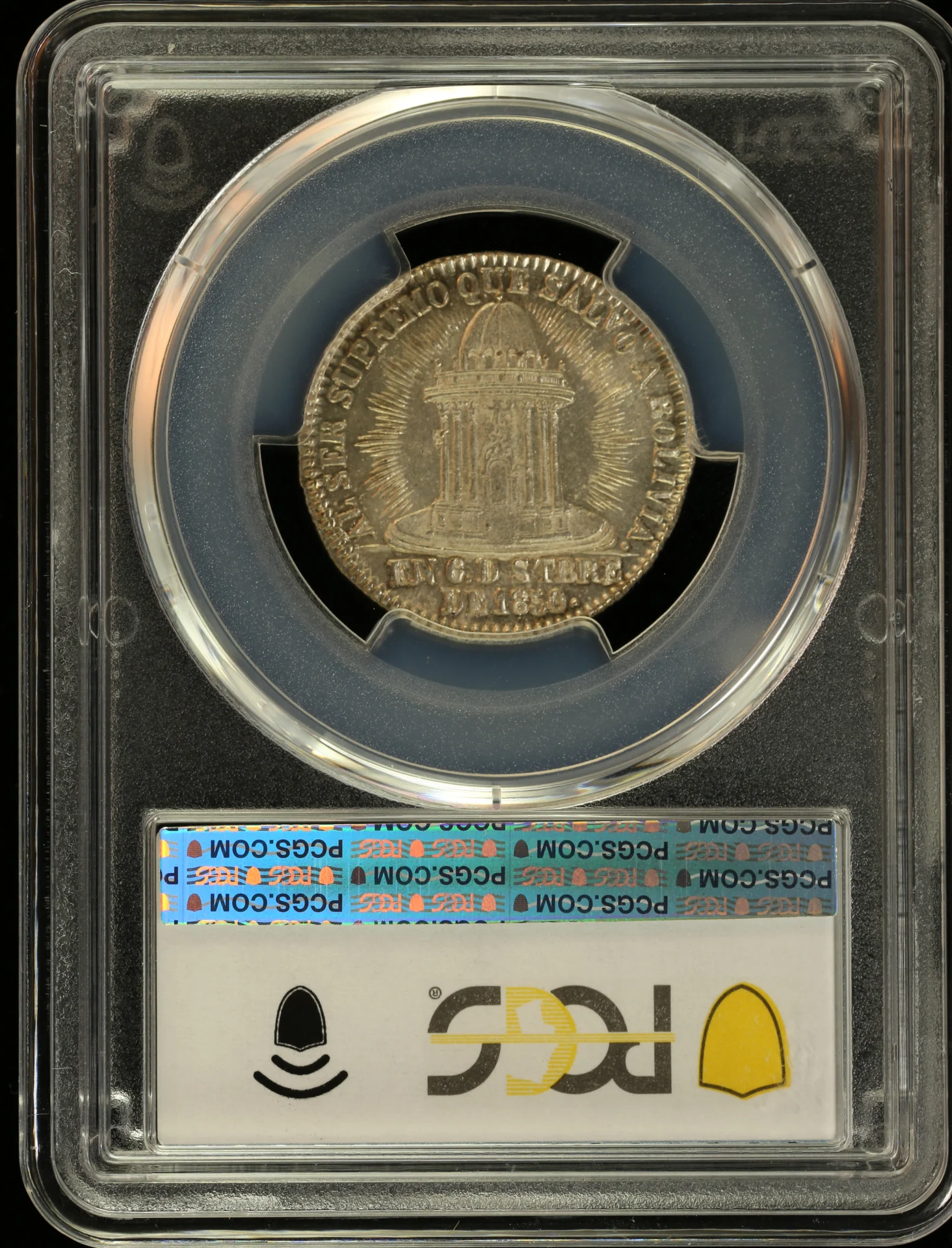 Bolivia Latin American Coins Bolivia (2 Sol) 1852 PCGS MS63 Fonrobert-9568 0162176 Bolivia (2 Sol) 1852 PCGS MS63 Fonrobert-9568 0162176Bolivia (2 Sol) 1852 PCGS MS63 Fonrobert-9568 0162176 - Image 2