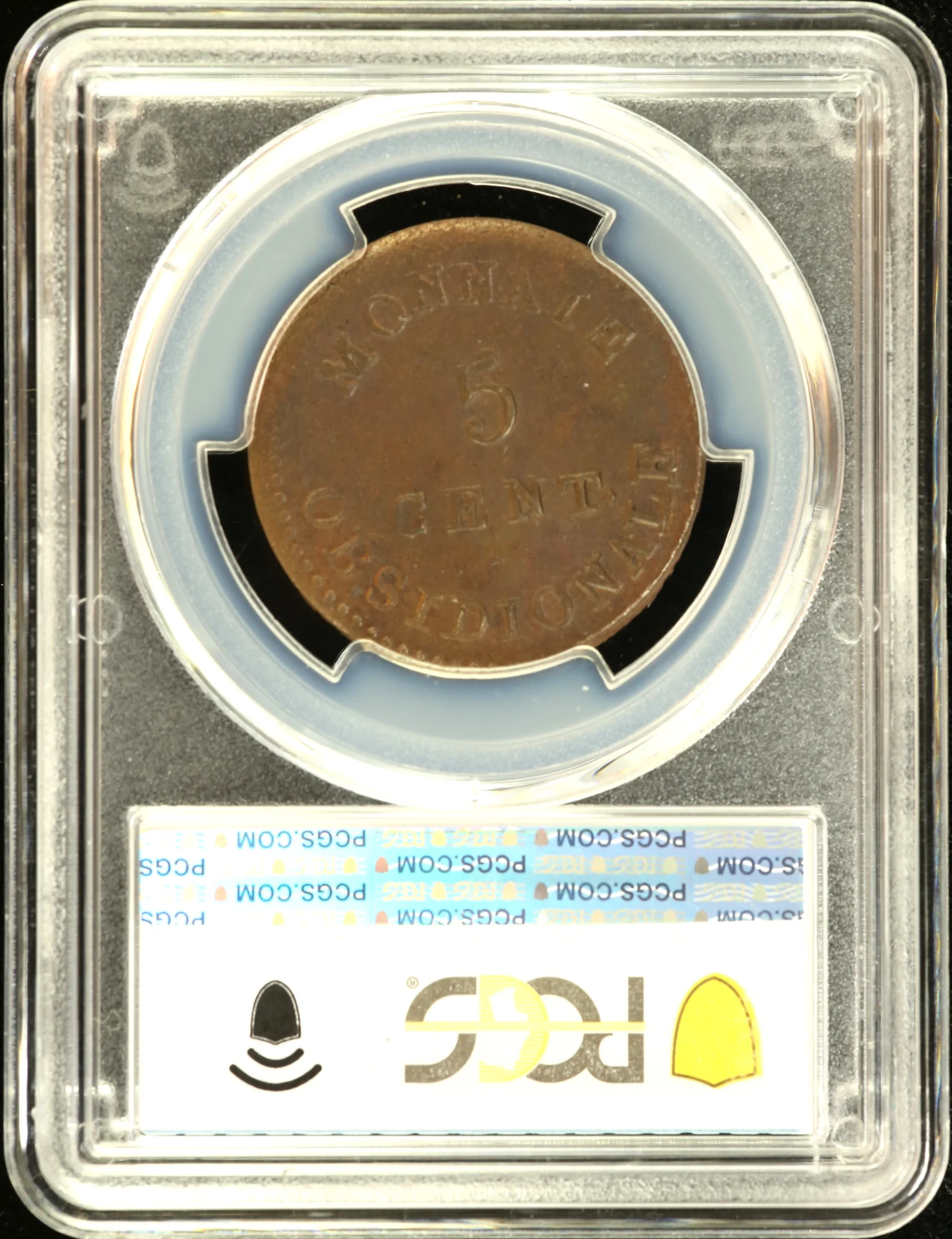 Europe France World Coins France 5 Centime 1814 PCGS MS63BN Gad-131b.1 0162304 France 5 Centime 1814 PCGS MS63BN Gad-131b.1 0162304France 5 Centime 1814 PCGS MS63BN Gad-131b.1 0162304 - Image 2