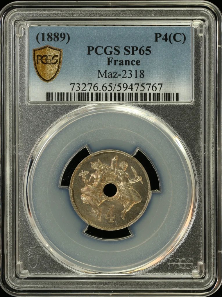France P4(Centime) (1889) PCGS SP65 Maz-2318 0162315