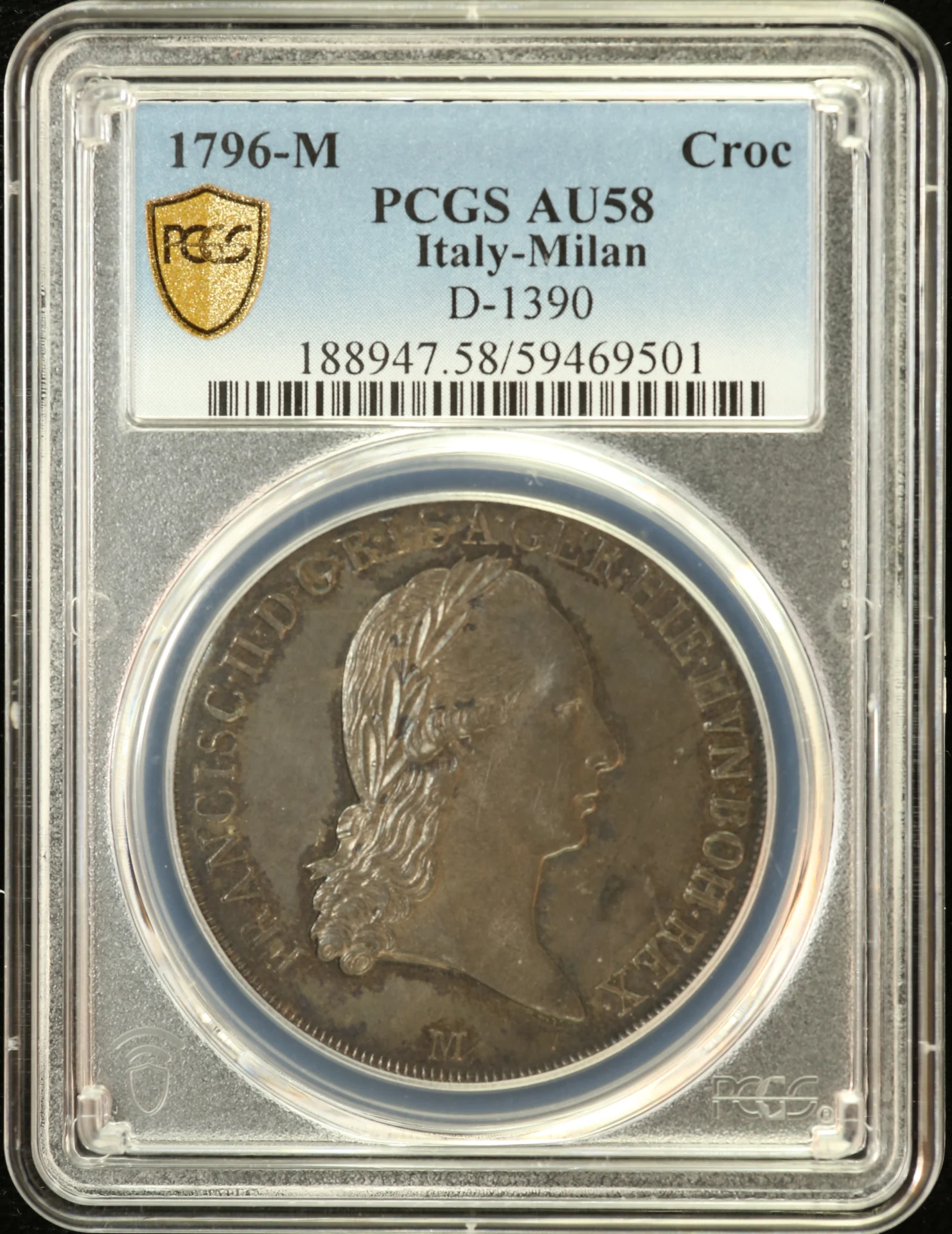 Europe Italy/San Marino/Vatican World Coins Italy/San Marino/Vatican Crocione 1796 M PCGS AU58 0162004 Italy/San Marino/Vatican Crocione 1796 M PCGS AU58 0162004Italy/San Marino/Vatican Crocione 1796 M PCGS AU58 0162004