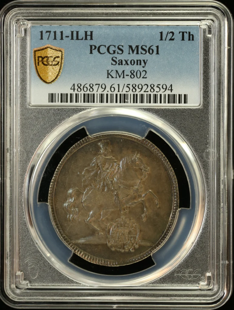Germany 1/2 Thaler 1711 ILH PCGS MS61 KM-802 0162231