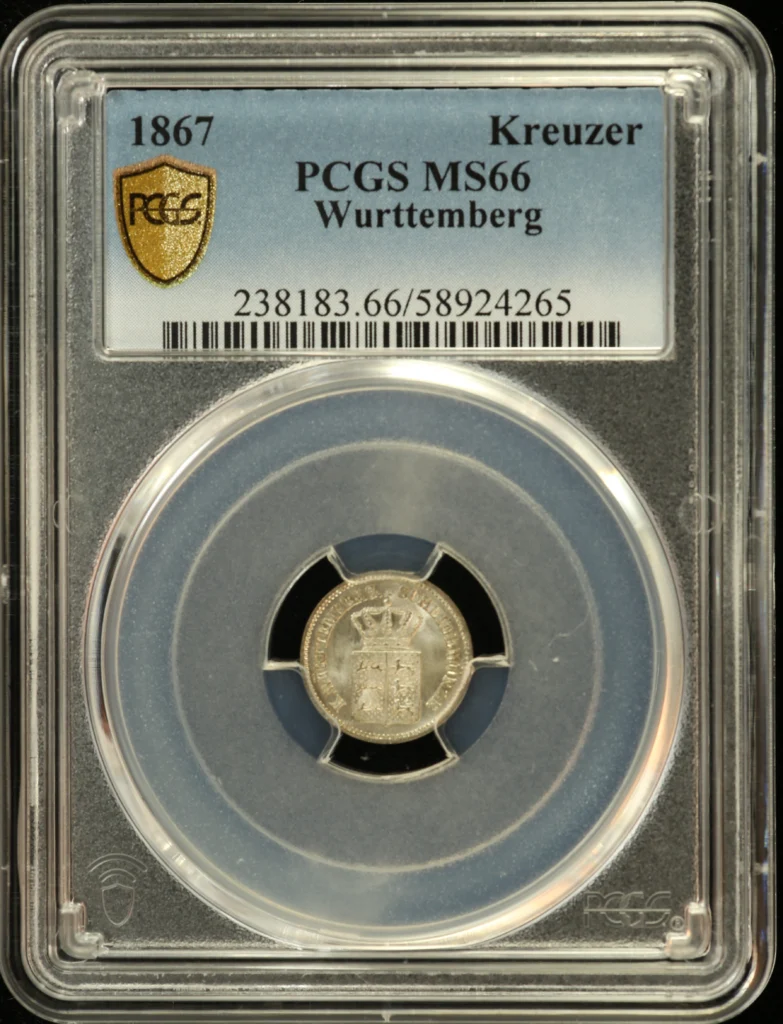 Germany Kreuzer 1867 PCGS MS66 0162159