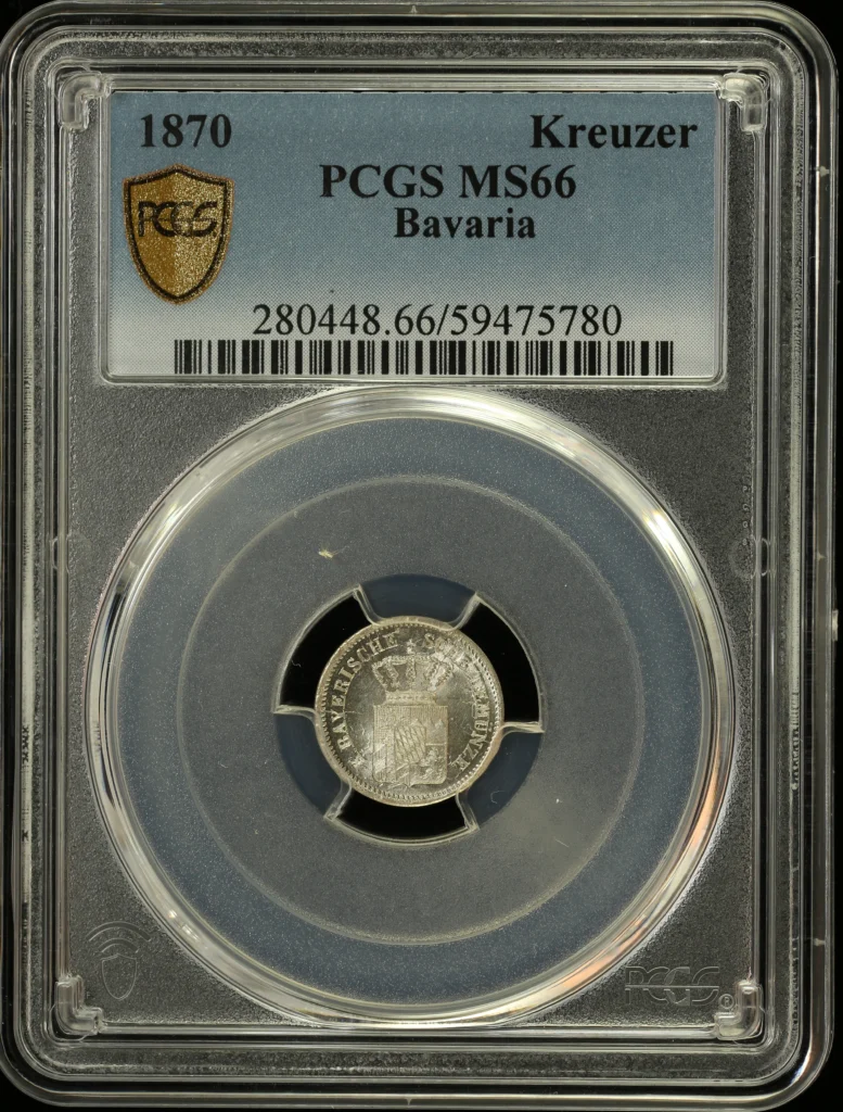Germany Kreuzer 1870 Bavaria PCGS MS66 0162379