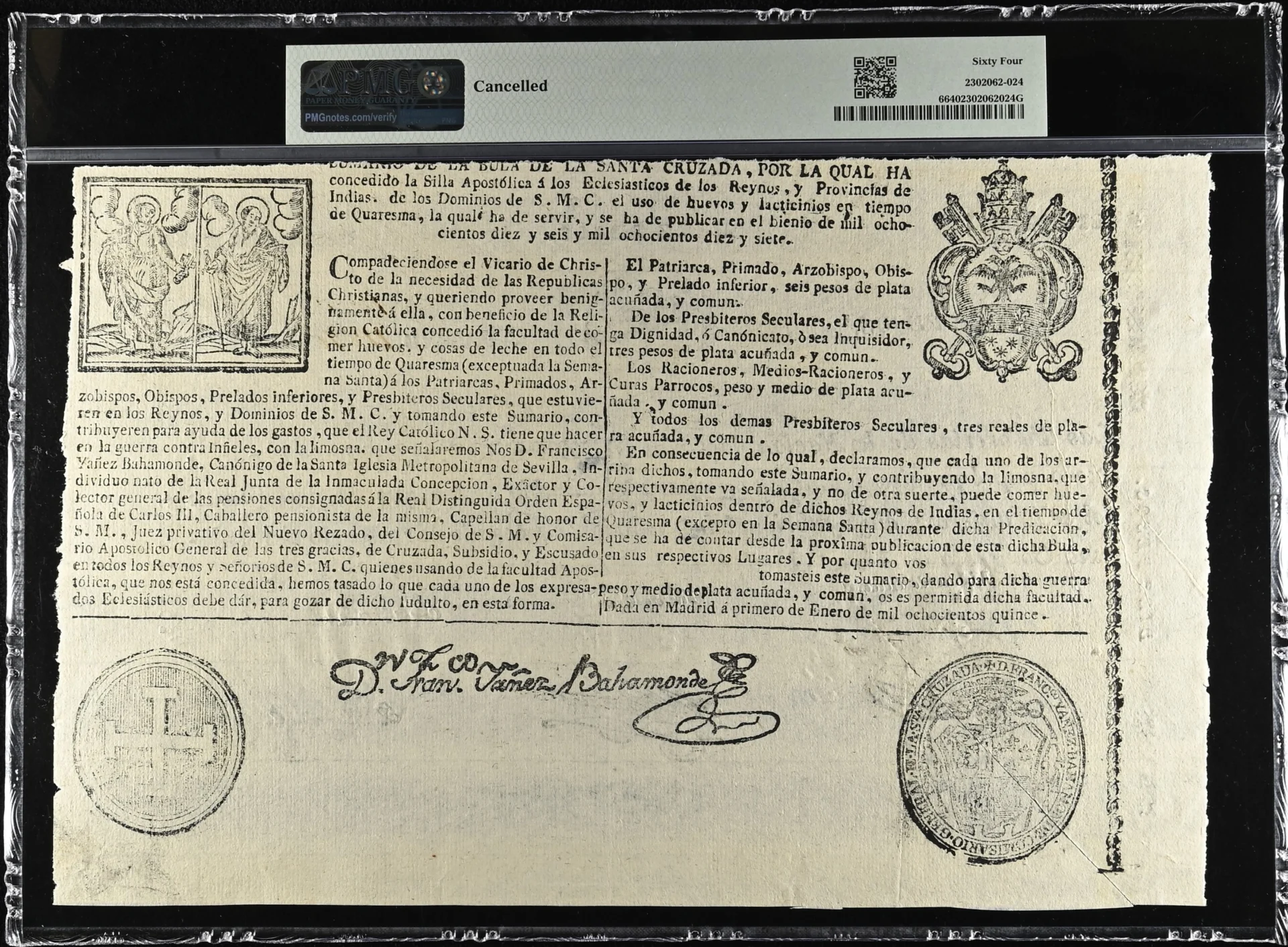 Imperial & Early Republic Mexican Currency Imperial & Early Republic 10 Pesos 1823 M17a-b P6 PMG Ch UNC64 f_35777 Imperial & Early Republic 10 Pesos 1823 M17a-b P6 PMG Ch UNC64 f_35777Imperial & Early Republic 10 Pesos 1823 M17a-b P6 PMG Ch UNC64 f_35777 - Image 2