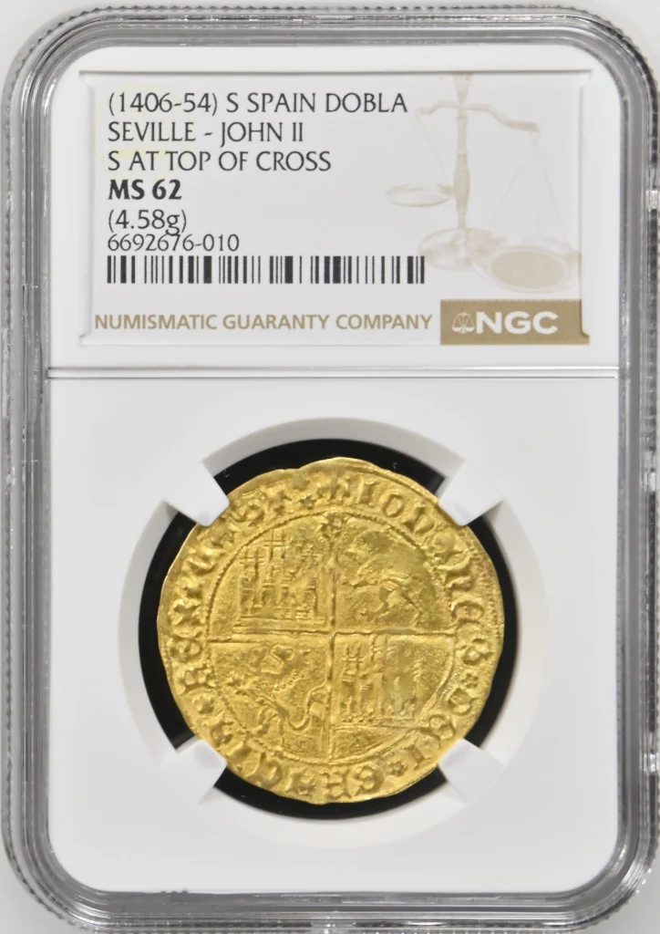 Spain Dobla (1406-54) S NGC MS62 0162507