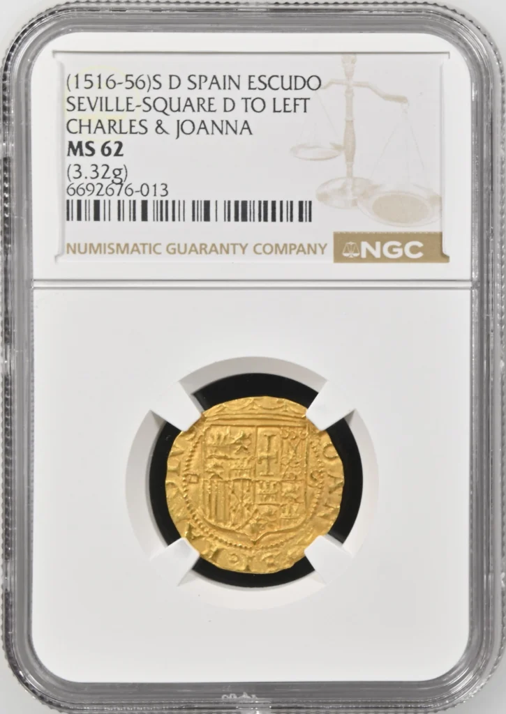 Spain Escudo (1516-56) S NGC MS62 0162510