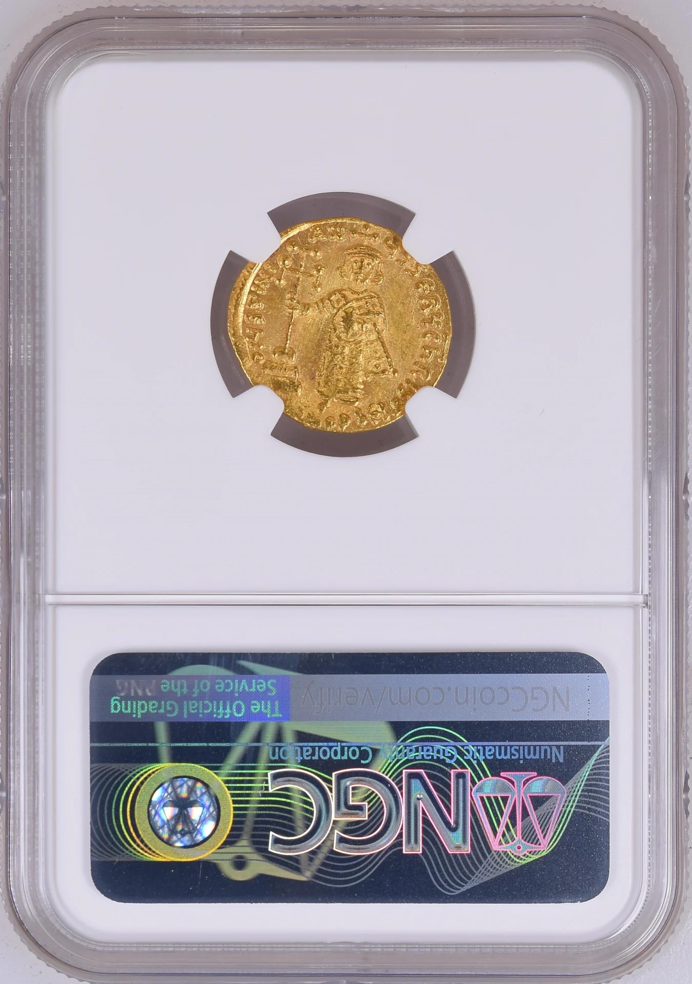 Ancient Coins Byzantine Byzantine Justinian II 685-695 AD AV Solidus NGC MS 0162971 Byzantine Justinian II 685-695 AD AV Solidus NGC MS 0162971Byzantine Justinian II 685-695 AD AV Solidus NGC MS 0162971 - Image 2