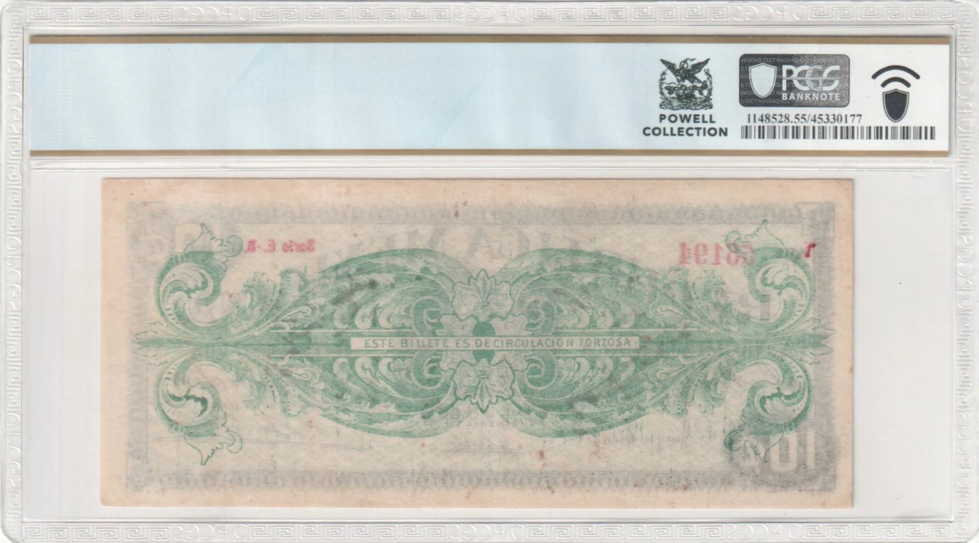 Mexican Currency Revolutionary Currency Revolutionary Currency 10 Centavos 1914 Nuevo Leon M3320 P S935 PCGS AU55 f_35742 Revolutionary Currency 10 Centavos 1914 Nuevo Leon M3320 P S935 PCGS AU55 f_35742Revolutionary Currency 10 Centavos 1914 Nuevo Leon M3320 P S935 PCGS AU55 f_35742 - Image 2