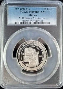 Modern Silver & Minors 10 Peso 1999-2000 Mo PCGS PR69DCAM 0162779