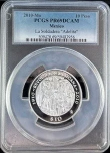 Modern Silver & Minors 10 Peso 2010 Mo PCGS PR69DCAM 0162789