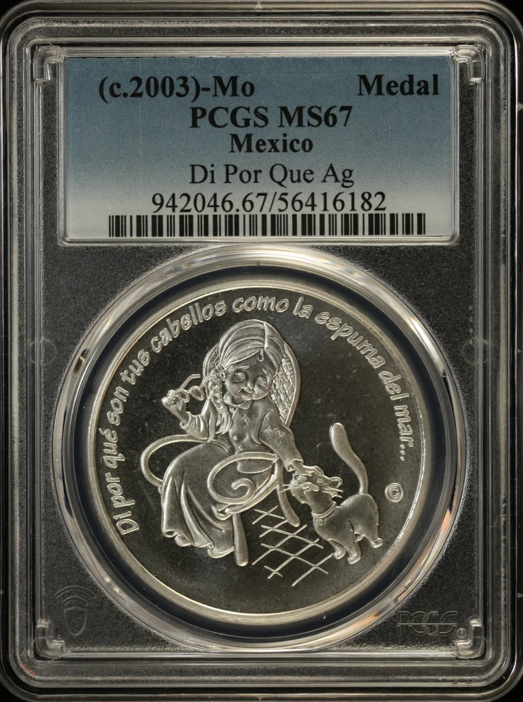 Medals & Tokens Di Por Que Silver Medal (c.2003) Mo PCGS MS67 0162849