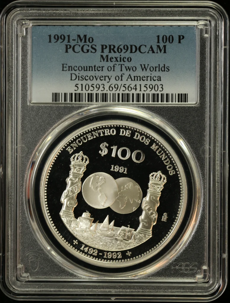 Modern Silver & Minors 100 Peso 1991 Mo PCGS PR69DCAM 0162759