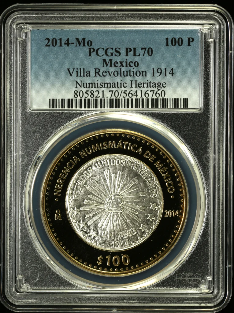 Modern Silver & Minors 100 Peso 2014 Mo PCGS PL70 0162835