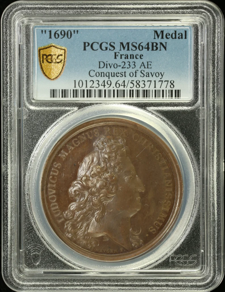 France Conquest of Savoy Bronze Medal 1690 Divo-233 PCGS MS64BN 0162667