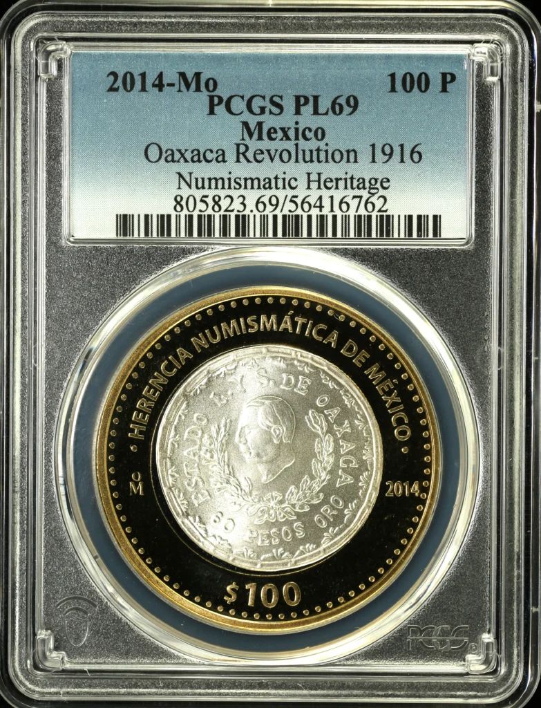Modern Silver & Minors 100 Peso 2014 Mo PCGS PL69 0162837