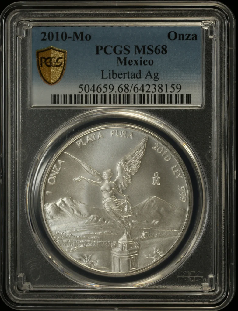 Mexican Coins Modern Silver & Minors Onza Modern Silver & Minors Onza 2010 Mo PCGS MS68 0162576 Modern Silver & Minors Onza 2010 Mo PCGS MS68 0162576