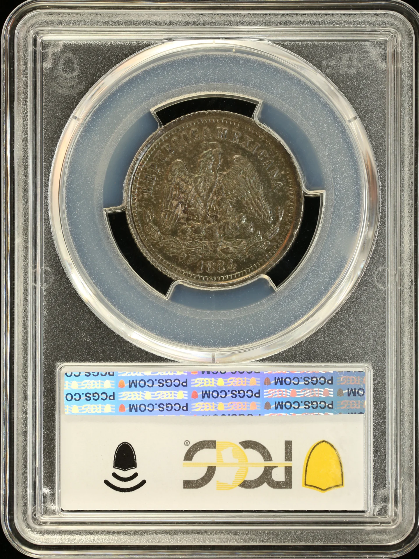 Mexican Coins Republic Silver & Minors Republic Silver & Minors 25 Centavos 1884 Mo M PCGS MS62 0162762 Republic Silver & Minors 25 Centavos 1884 Mo M PCGS MS62 0162762Republic Silver & Minors 25 Centavos 1884 Mo M PCGS MS62 0162762 - Image 2