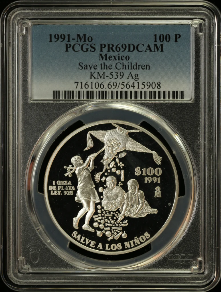 Modern Silver & Minors 100 Peso 1991 Mo PCGS PR69DCAM KM-539 0162788