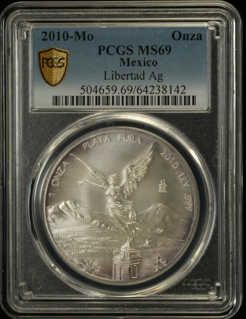 Mexican Coins Modern Silver & Minors Onza Modern Silver & Minors Onza 2010 Mo PCGS MS69 0162577 Modern Silver & Minors Onza 2010 Mo PCGS MS69 0162577