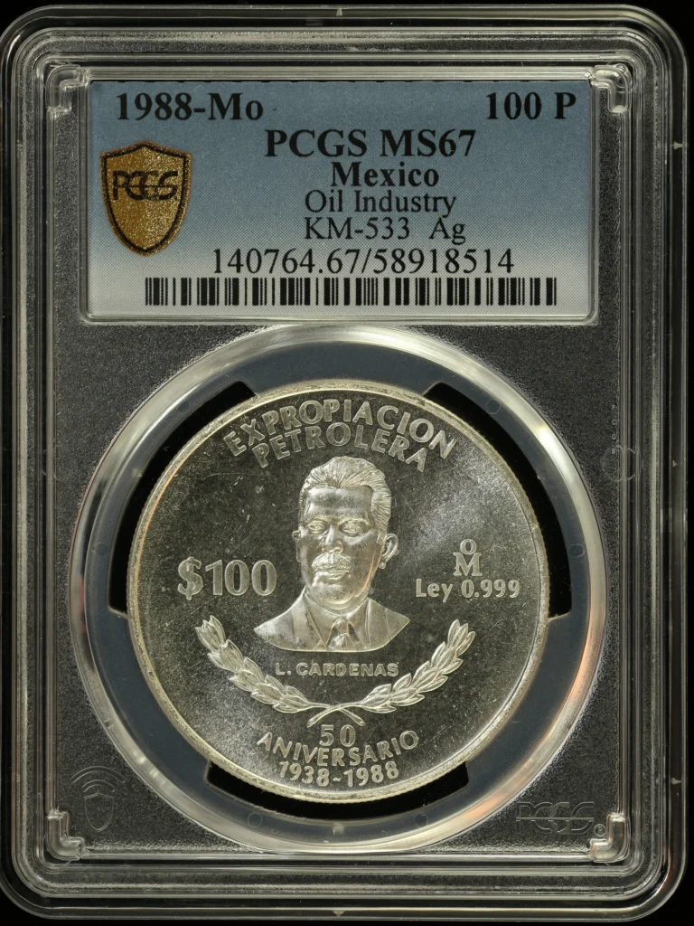 Modern Silver & Minors 100 Peso 1988 Mo KM-533 PCGS MS67 0162991