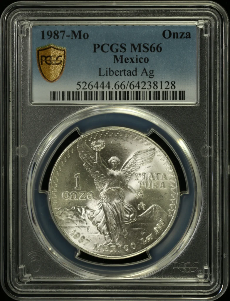 Modern Silver & Minors Onza 1987 Mo PCGS MS66 0162644