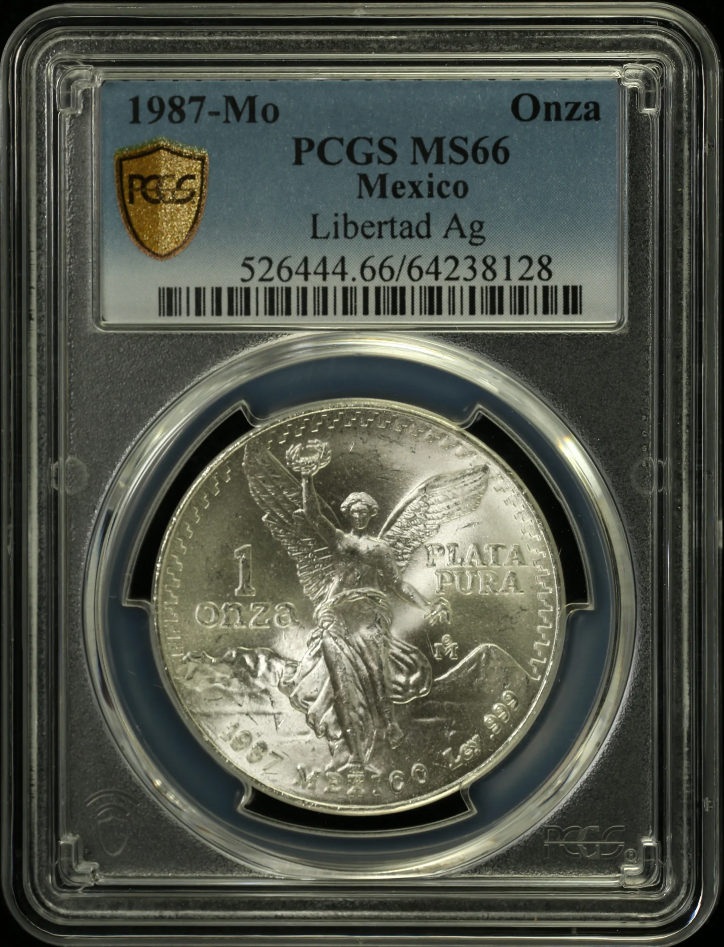Modern Silver & Minors Onza 1987 Mo PCGS MS66 0162644