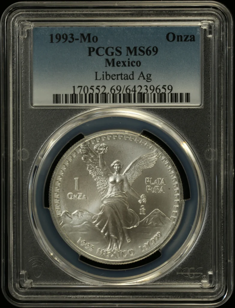 Modern Silver & Minors Onza 1993 Mo PCGS MS69 0162700