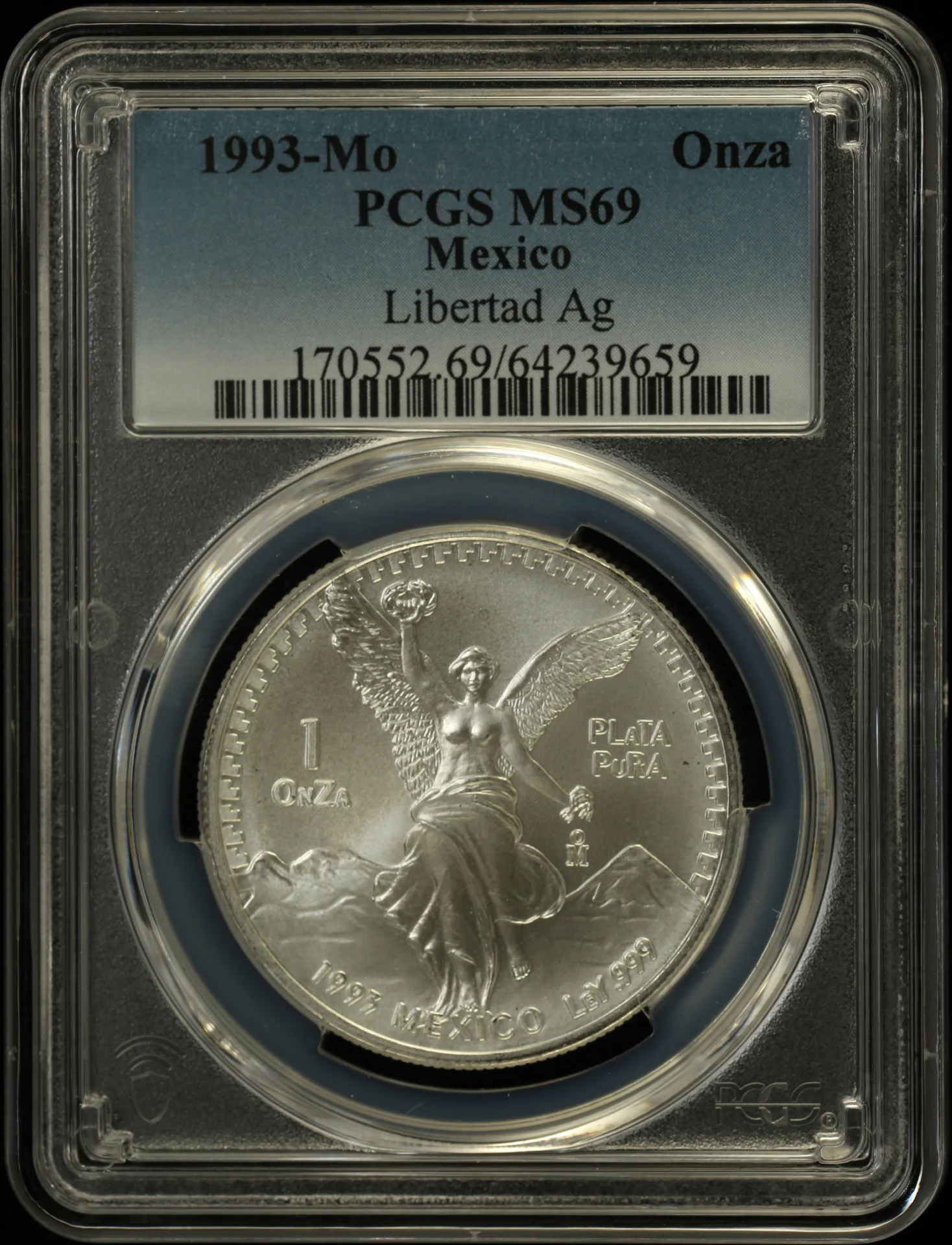 Modern Silver & Minors Onza 1993 Mo PCGS MS69 0162700