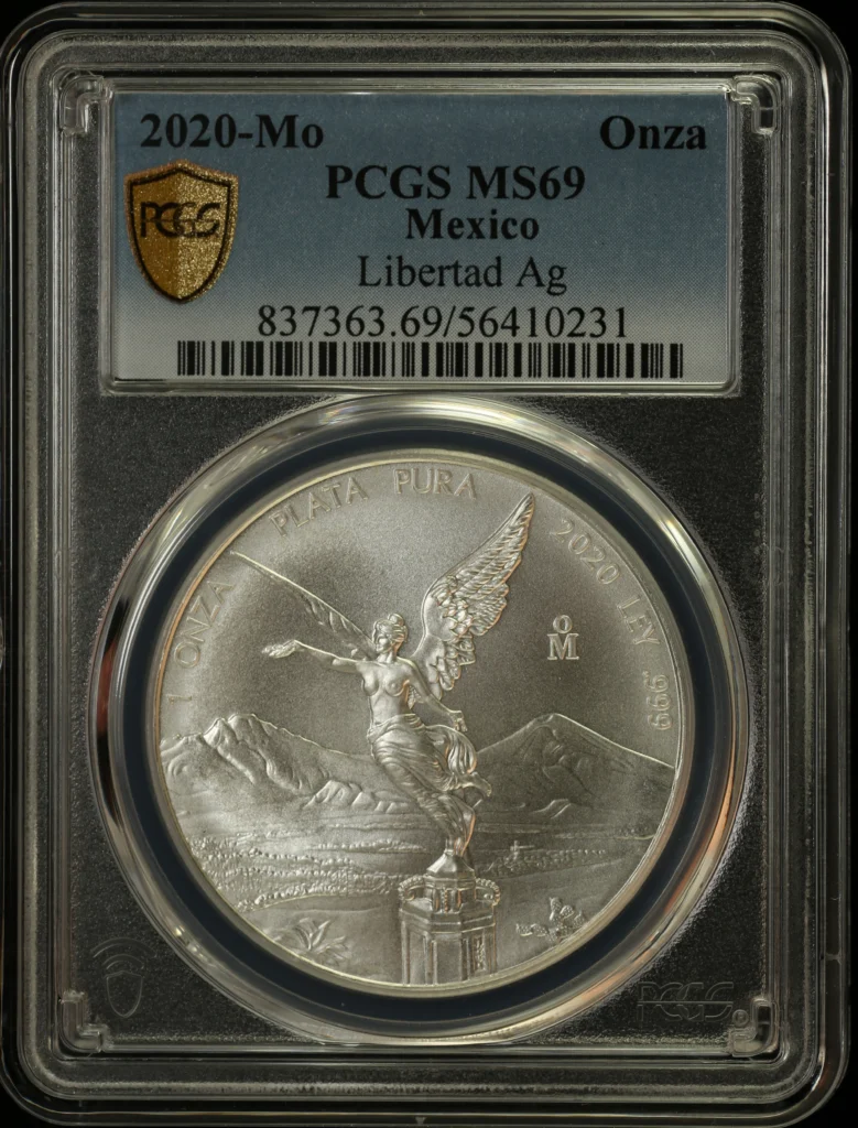 Modern Silver & Minors Onza 2020 Mo PCGS MS69 0162801