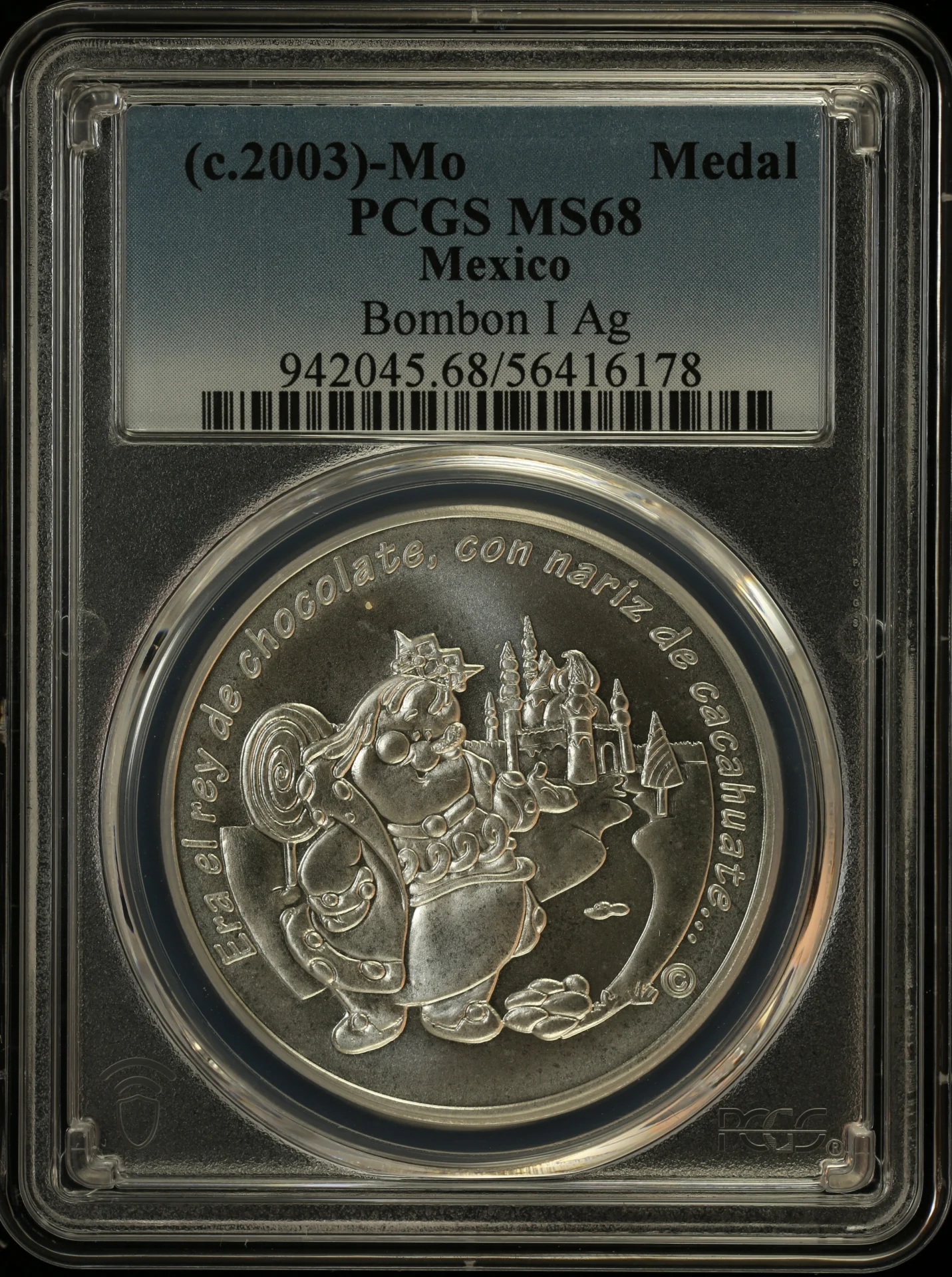 Medals & Tokens Bombon I Silver Medal (c.2003) Mo PCGS MS68 0162853