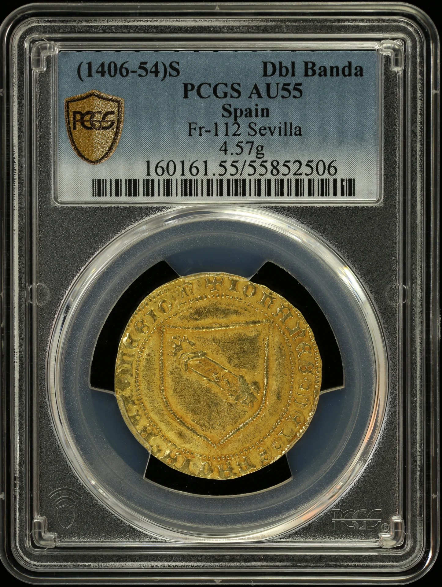 Europe Spain World Coins Spain Double Banda (1406-54) S PCGS AU55 Fr-112 0162715 Spain Double Banda (1406-54) S PCGS AU55 Fr-112 0162715Spain Double Banda (1406-54) S PCGS AU55 Fr-112 0162715