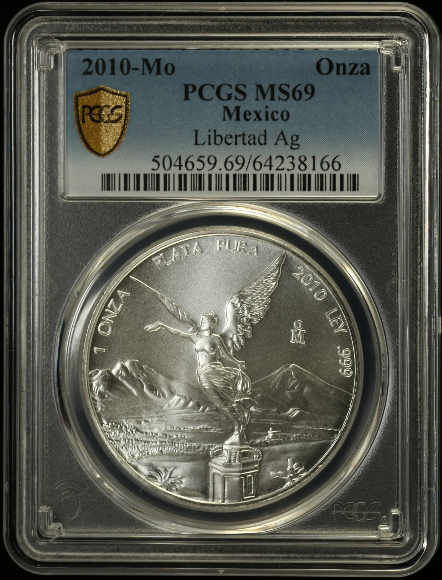 Modern Silver & Minors Onza 2010 Mo PCGS MS69 0162593