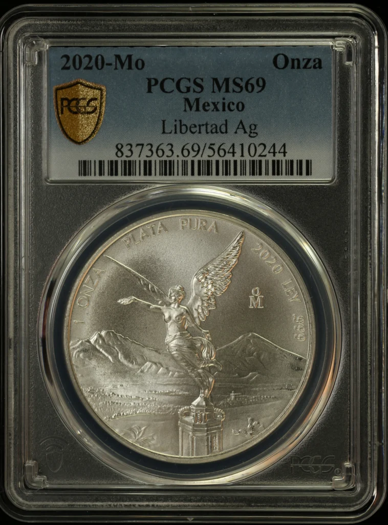 Modern Silver & Minors Onza 2020 Mo PCGS MS69 0162803