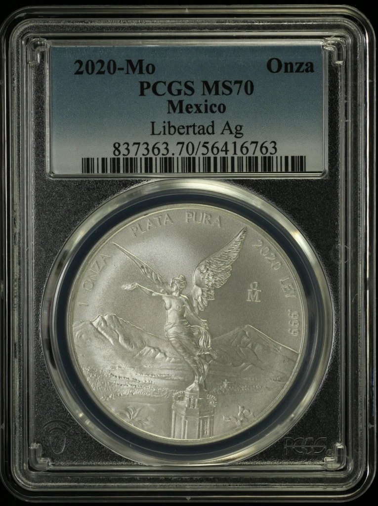 Modern Silver & Minors Onza 2020 Mo PCGS MS70 0162844